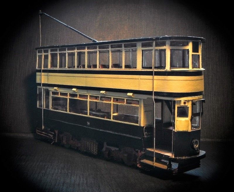 T50 Birmingham bogie tram built from our kit by Paul Walker.........Kit price £8